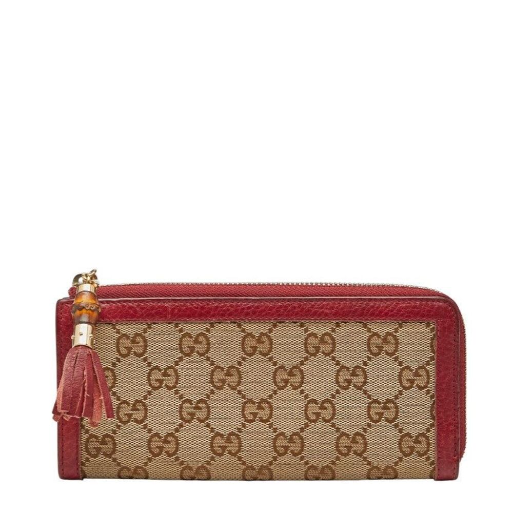 Gucci GG Canvas Bamboo Long Wallet